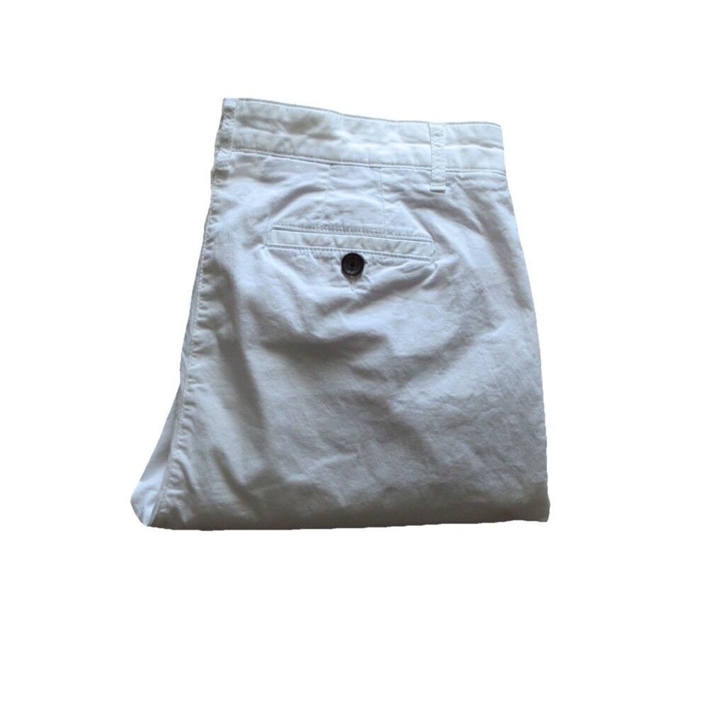 Boden Chino Pants Women’s Size US 12R/UK 16R White Straight Leg Stretch